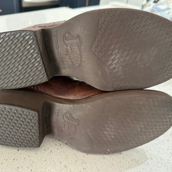 Justin Boots Tekno Crepe Smooth Ostrich Cowgirl Women’s Size 8.5 B L5131 - Picture 8 of 8